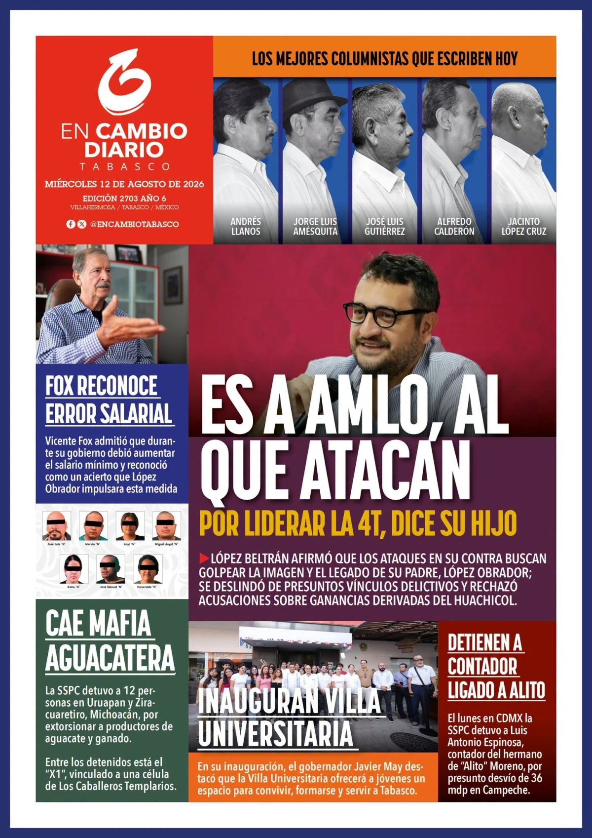 Portada de En Cambio - Tabasco (portada)