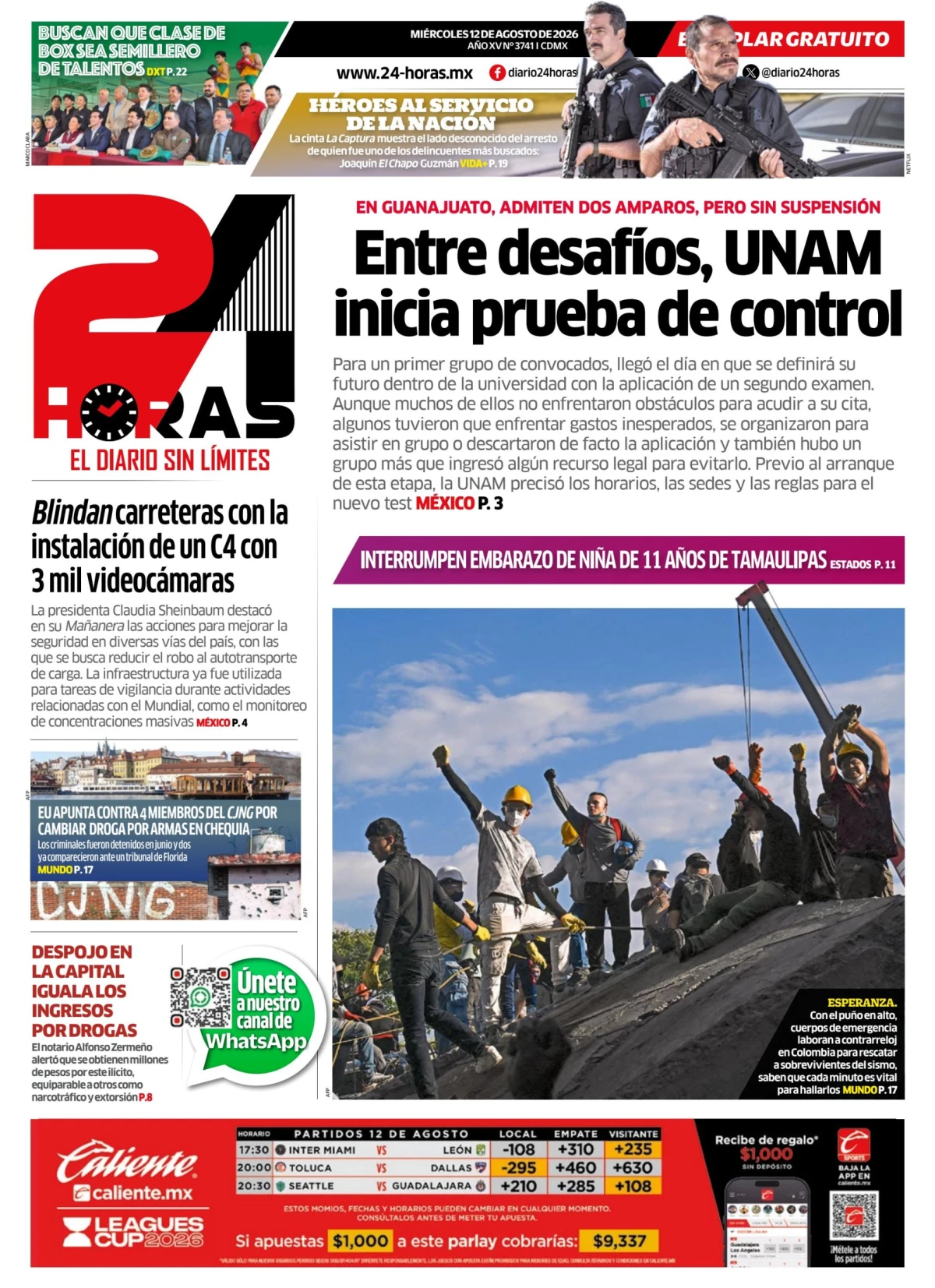 Portada de 24 Horas