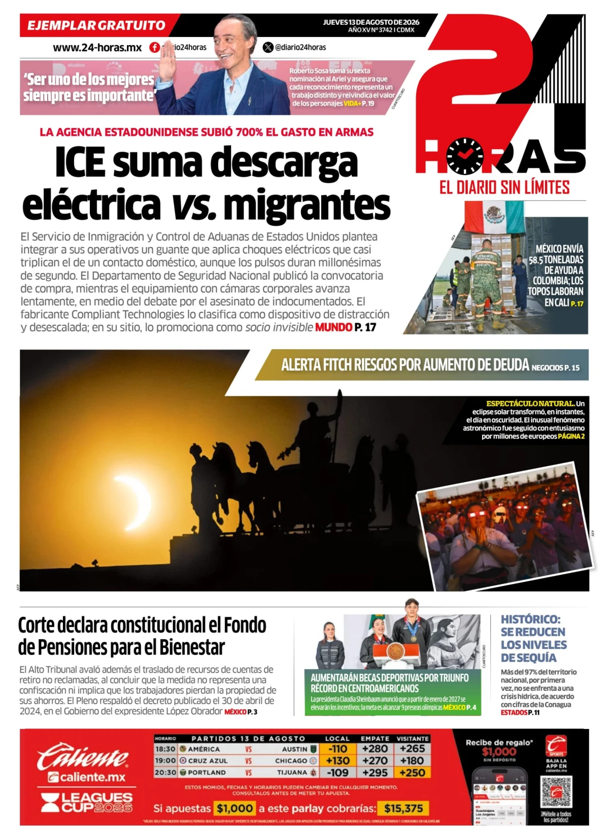 Portada de 24 Horas