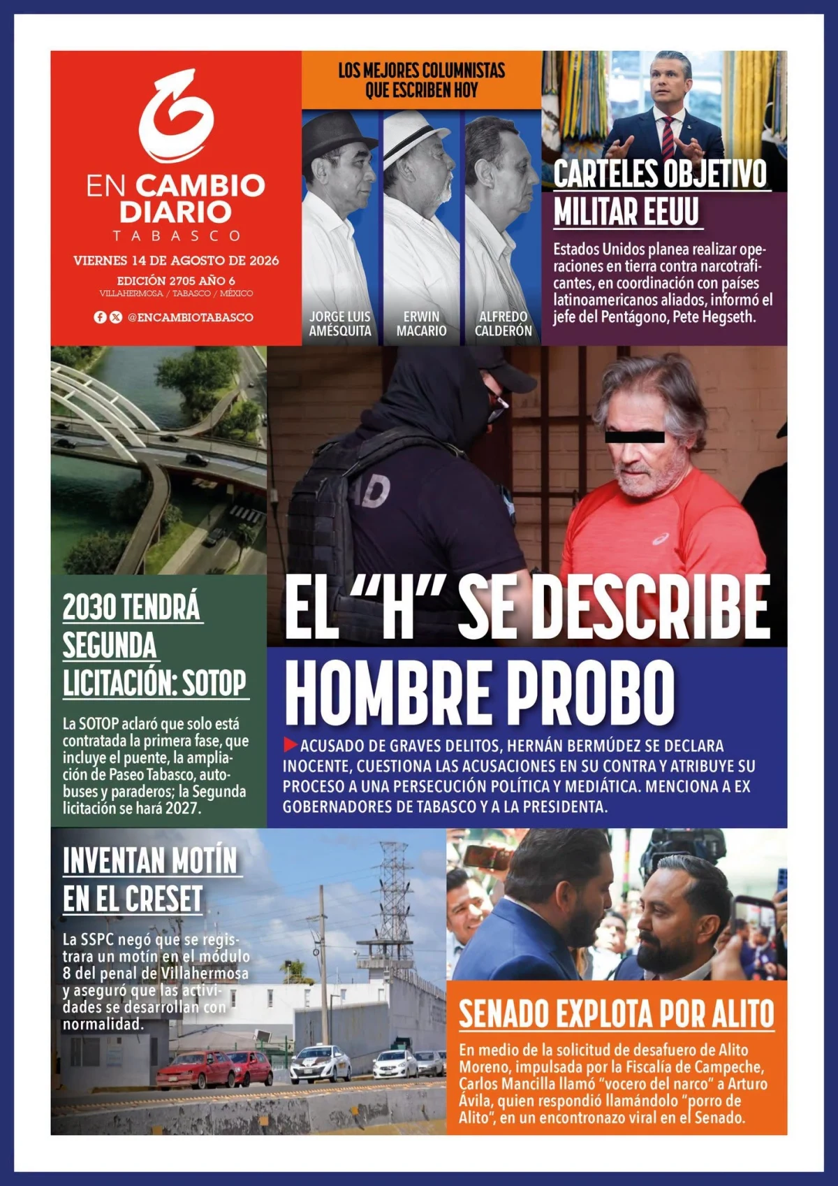 Portada de En Cambio - Tabasco (portada)