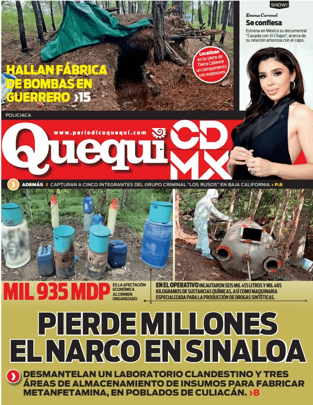 Portada de Quequi CDMX (contraportada) del sábado, 15 de agosto de 2026