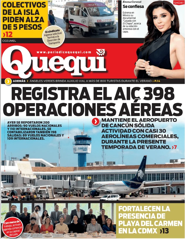 Portada de Quequi (contraportada) del sábado, 15 de agosto de 2026