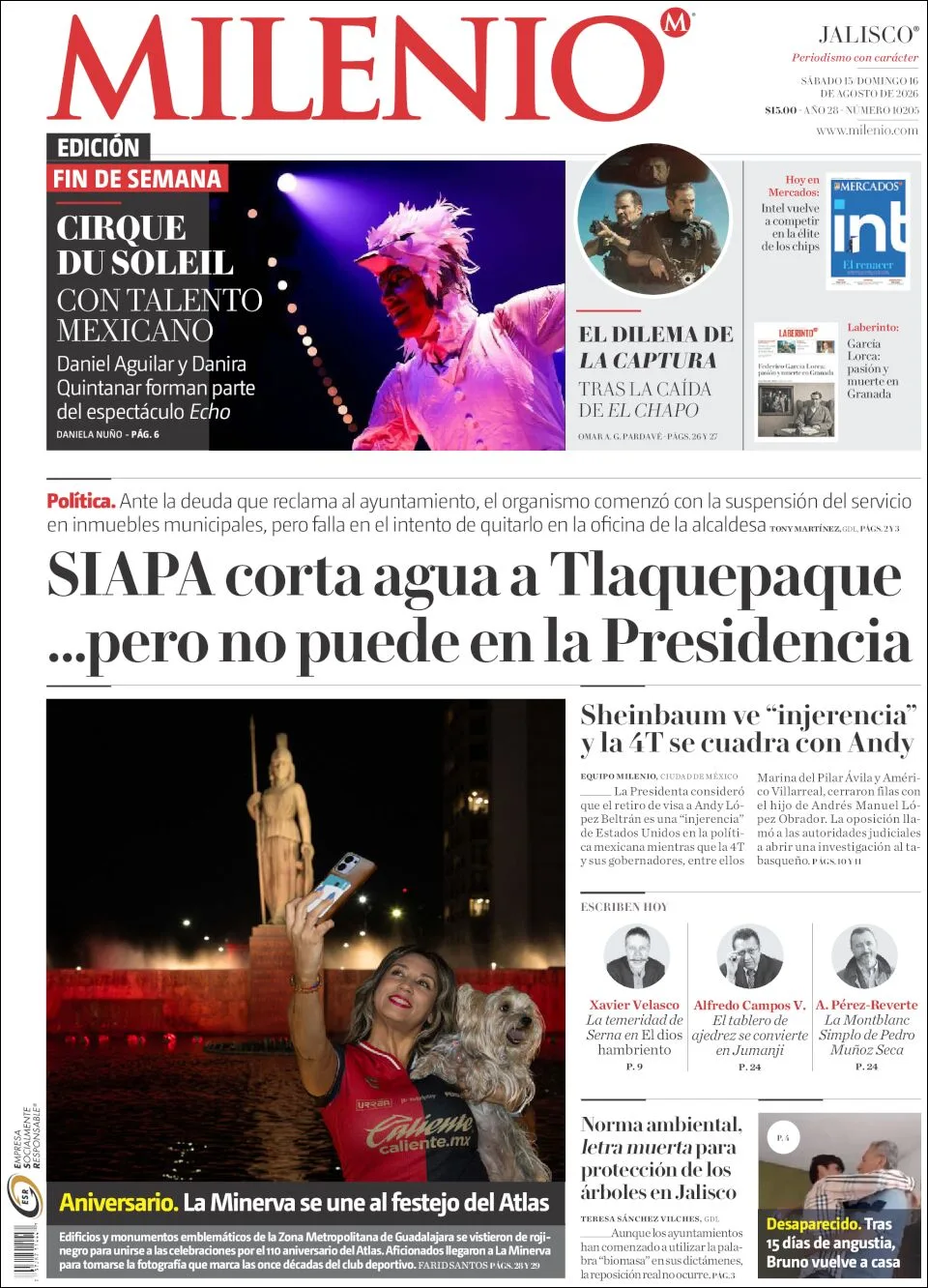 Portada de Milenio Jalisco