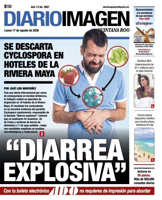 Portada de Diario Imagen Quintana Roo del lunes, 17 de agosto de 2026