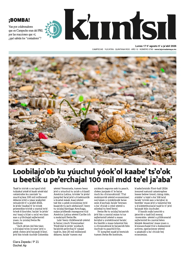 Portada de La Jornada - Kiintsil del lunes, 17 de agosto de 2026