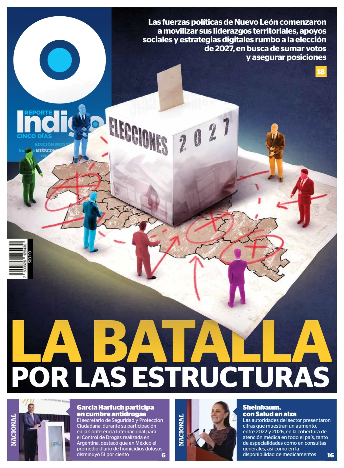 Portada de Reporte Indigo Monterrey del miércoles, 19 de agosto de 2026