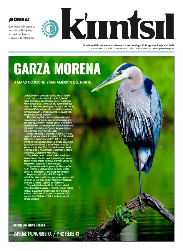 Portada de La Jornada - Kiintsil del viernes, 21 de agosto de 2026