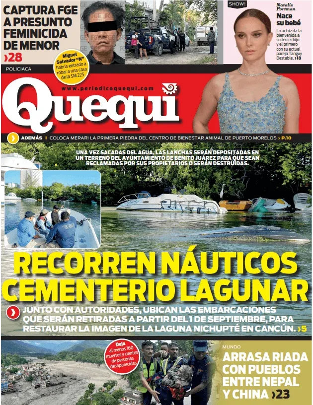 Portada de Quequi (contraportada) del jueves, 27 de agosto de 2026