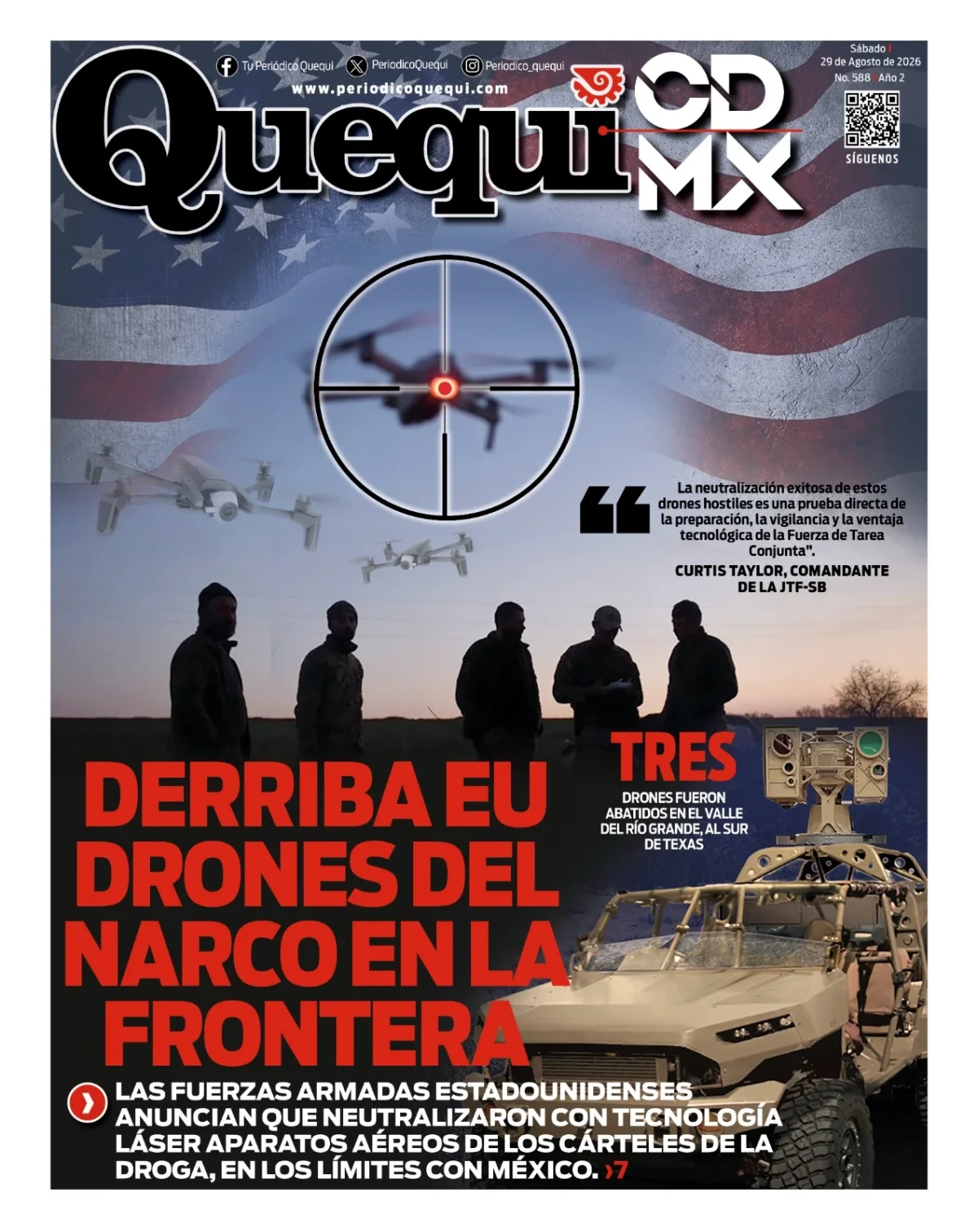 Portada de Quequi CDMX del sábado, 29 de agosto de 2026