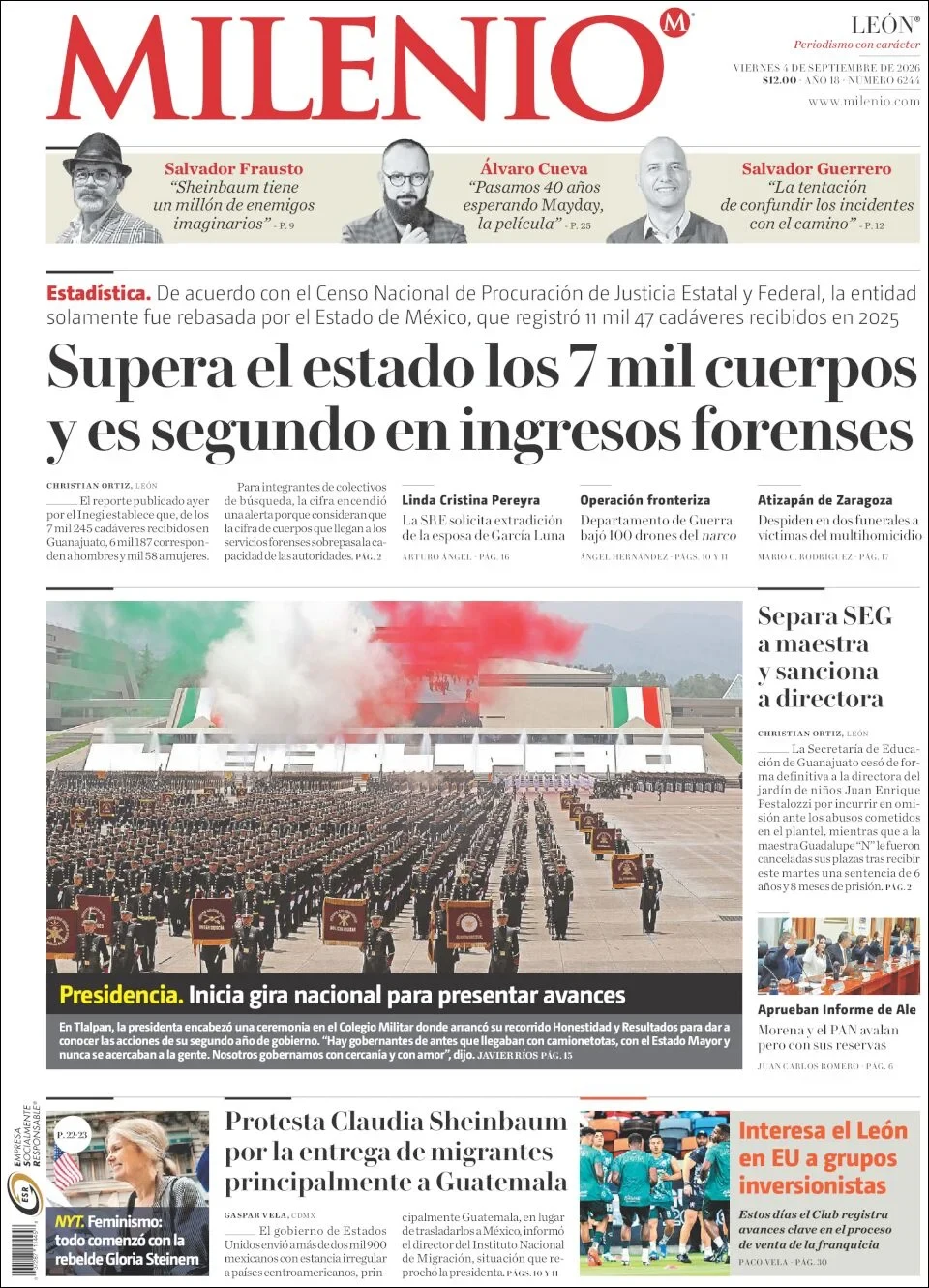 Portada de Milenio Leon