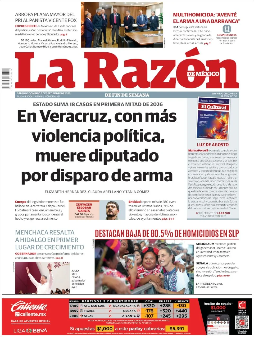 Portada de La Razon