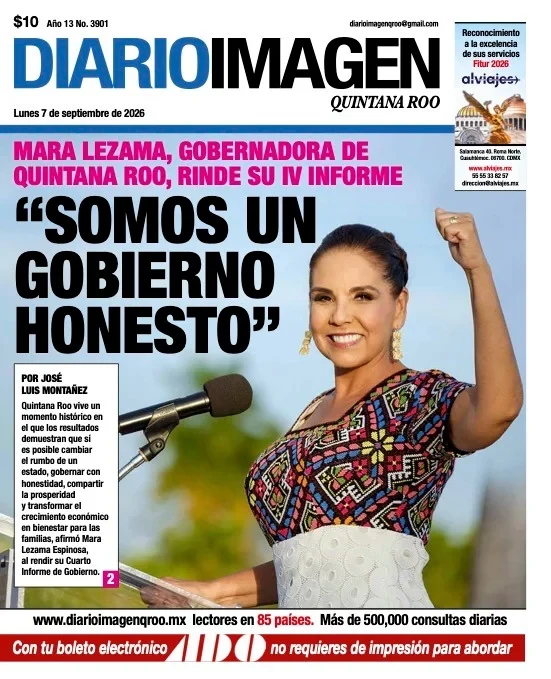 Portada de Diario Imagen Quintana Roo