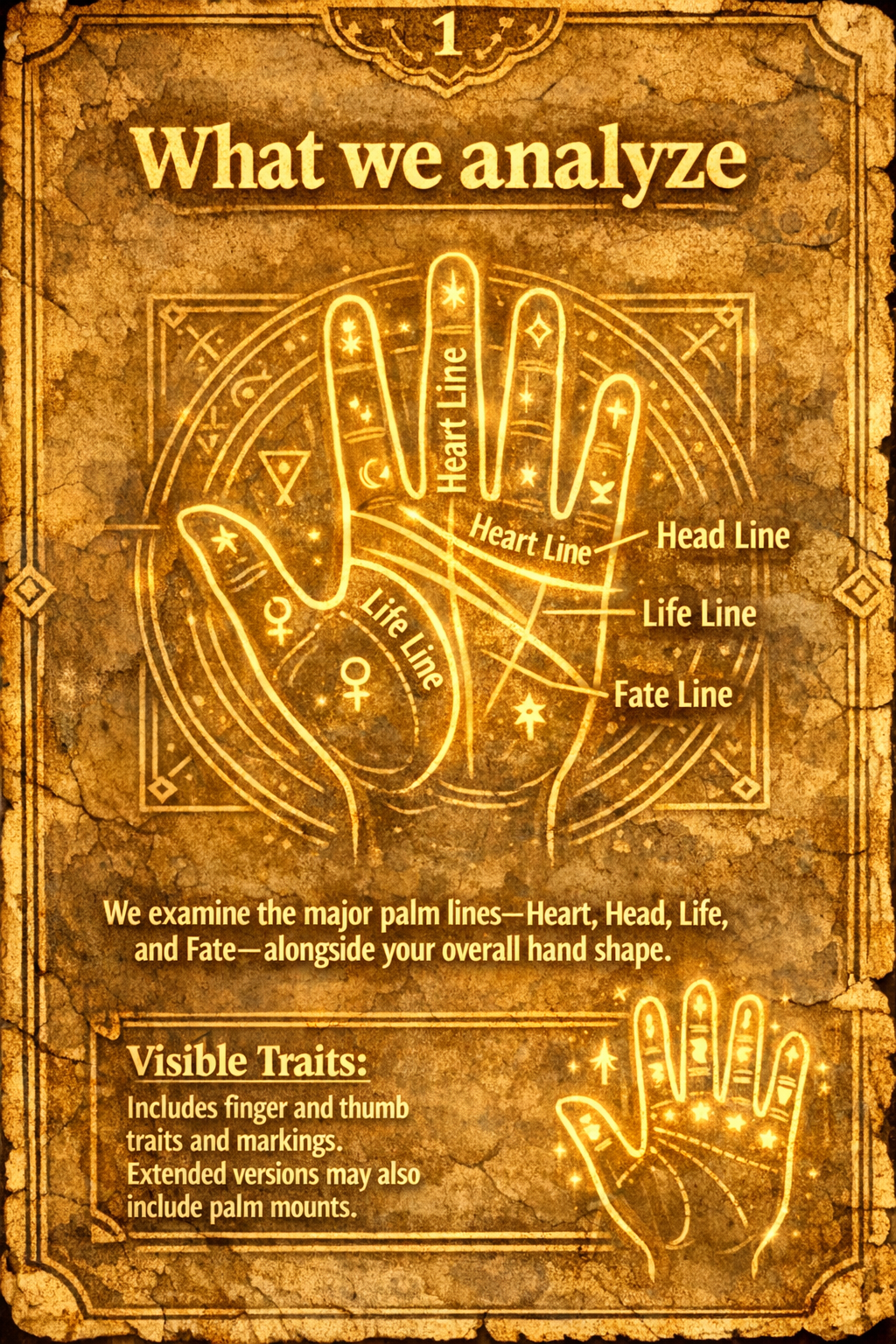 Scan Your Palm - Step 1