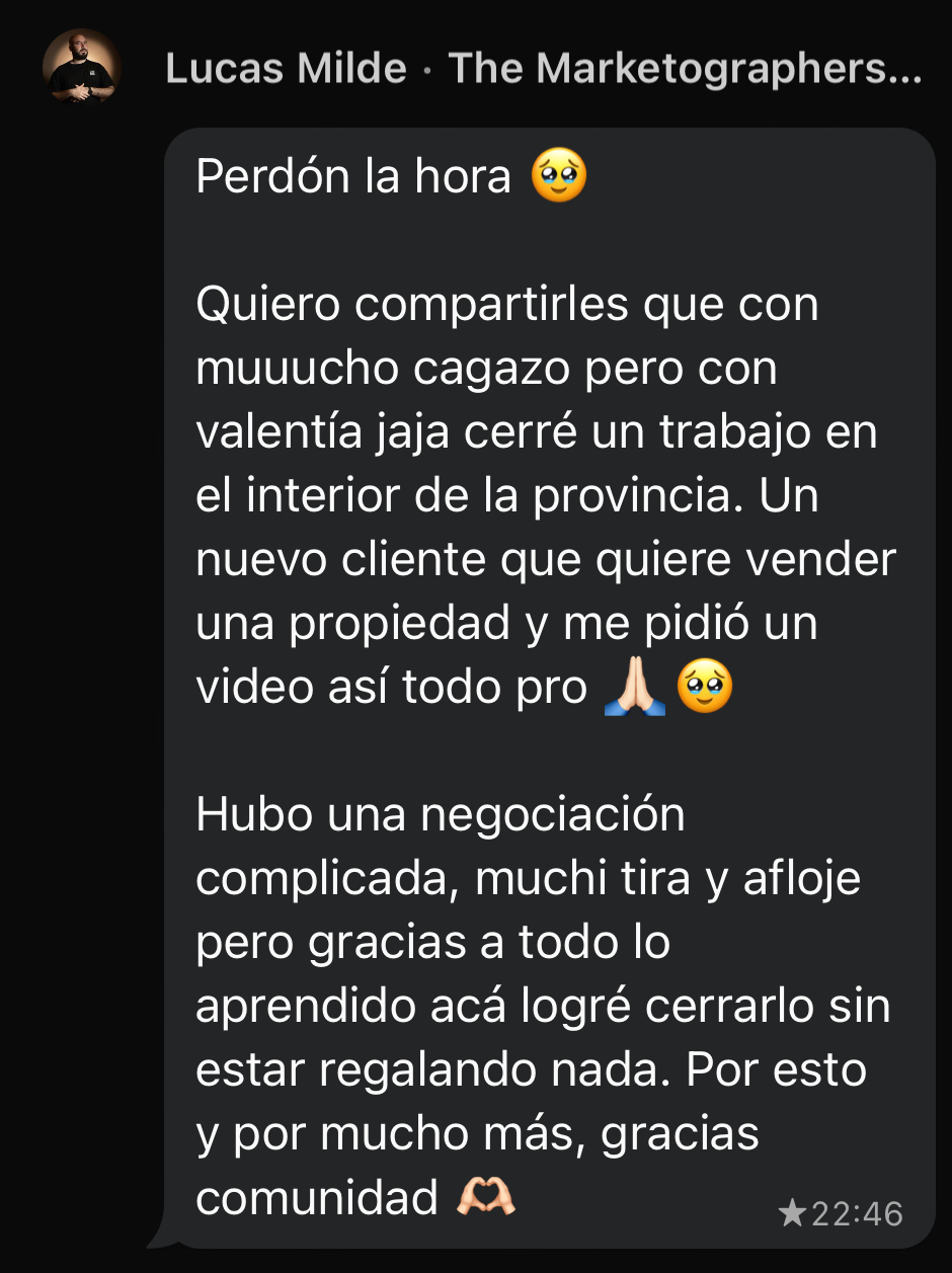 Testimonio Lucas Milde