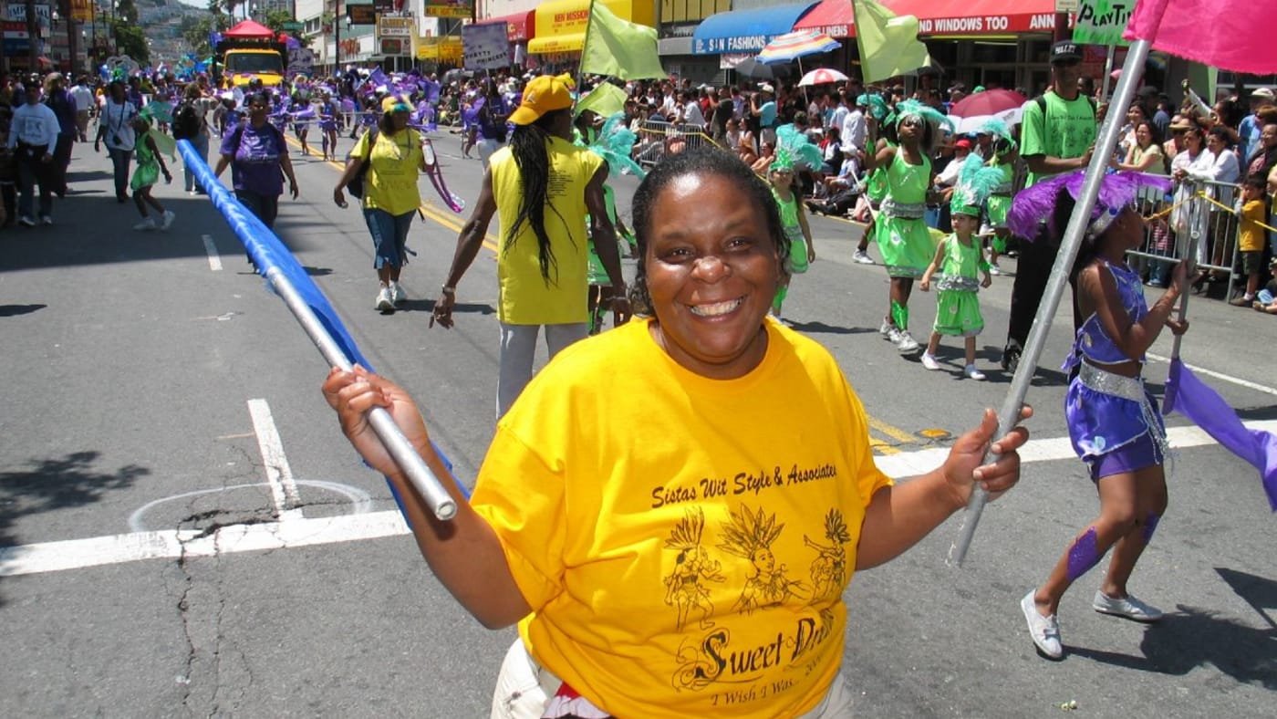 Caribbean carnival masqueraders