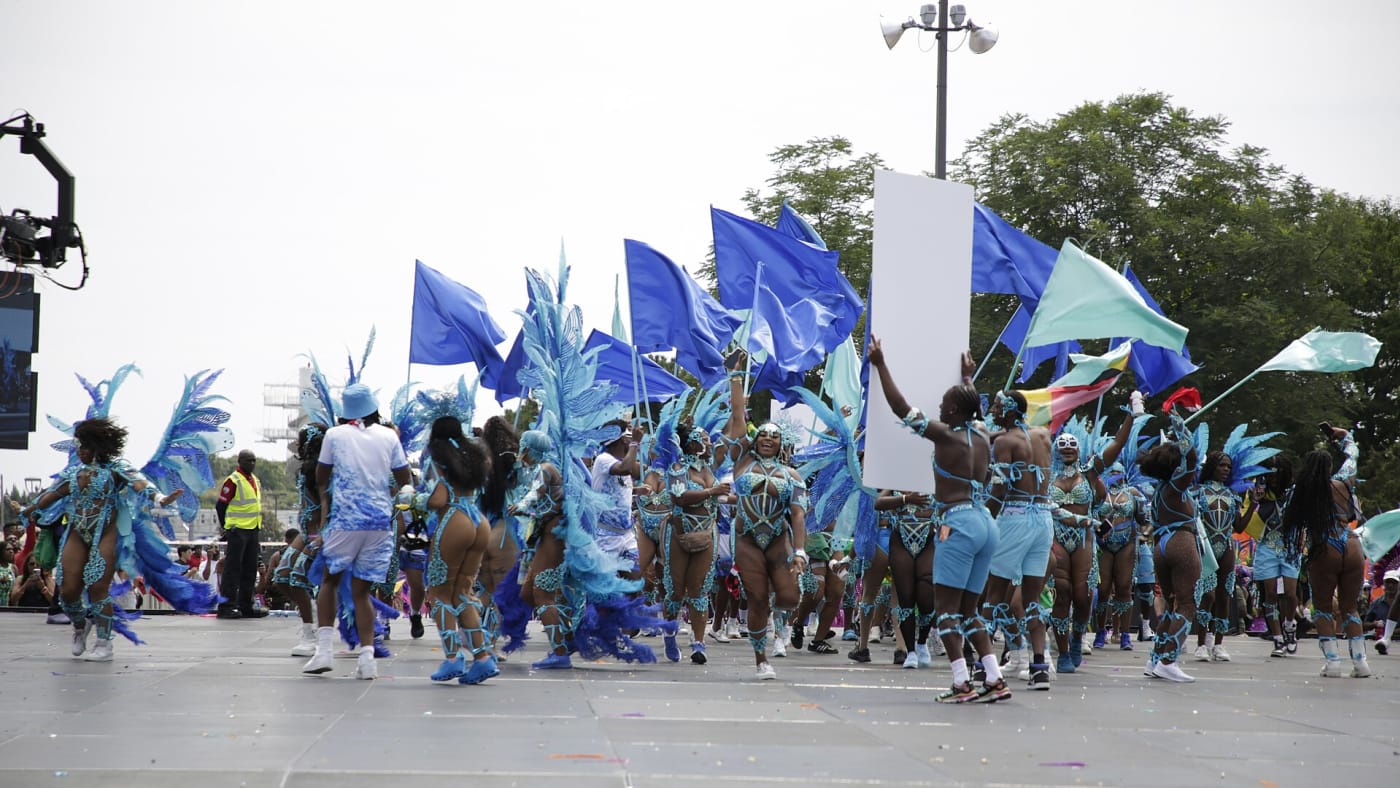Toronto Caribbean Carnival (Caribana): costumes status — carnival scene