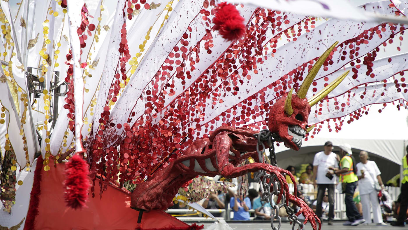 Toronto Caribbean Carnival (Caribana): past costumes — carnival scene