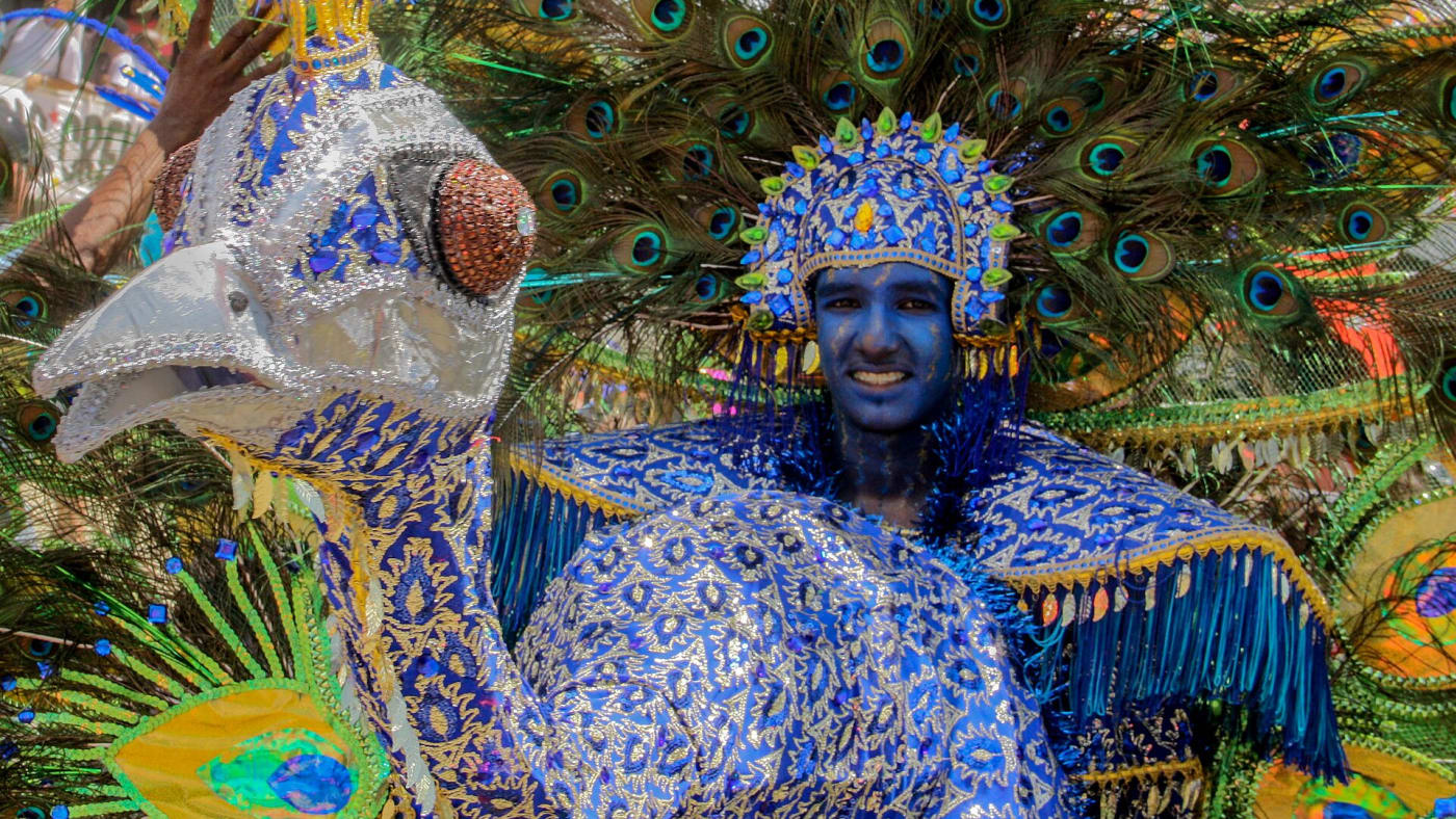 Masqueraders at the Junior Parade, Trinidad and Tobago Carnival