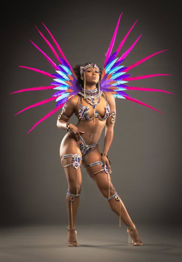 One Island Band Monzon Lion costume, Miami Carnival 2025
