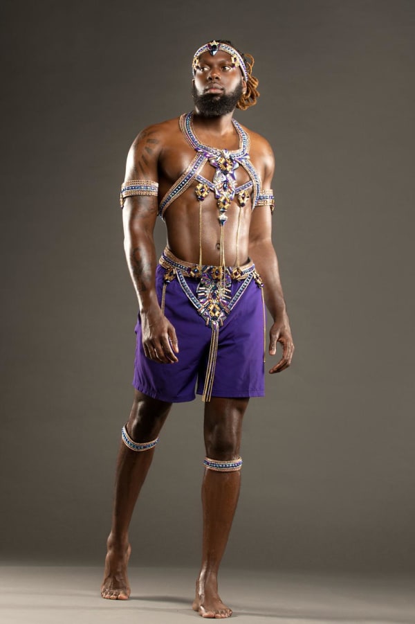 One Island Band Monzon Lion costume, Miami Carnival 2025