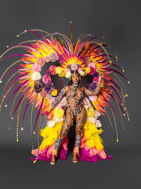One Island Band Mademoiselle costume, Miami Carnival 2025