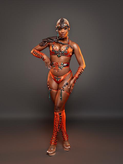 One Island Band Joan of Arc costume, Miami Carnival 2025