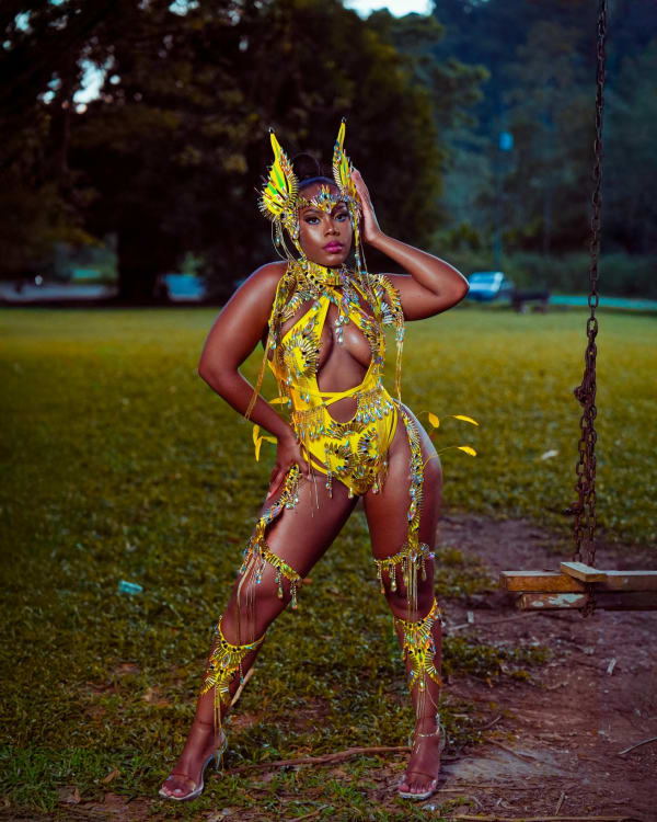 Yard Mas Swallowtail costume, Jamaica Carnival 2025