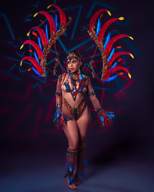 Blue Box Cart Desert Oasis costume, Crop Over 2025
