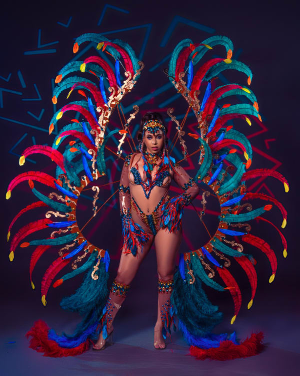 Blue Box Cart Desert Oasis costume, Crop Over 2025