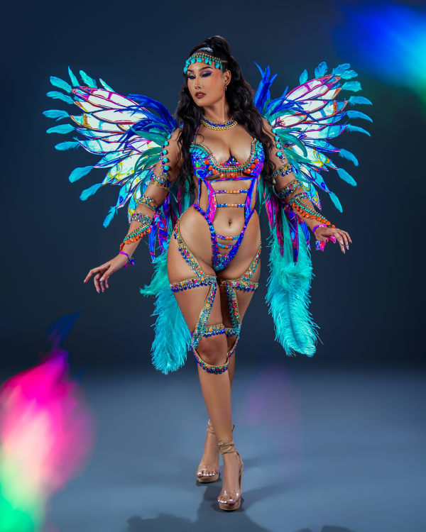 Aura Scorched Lands costume, Crop Over 2025