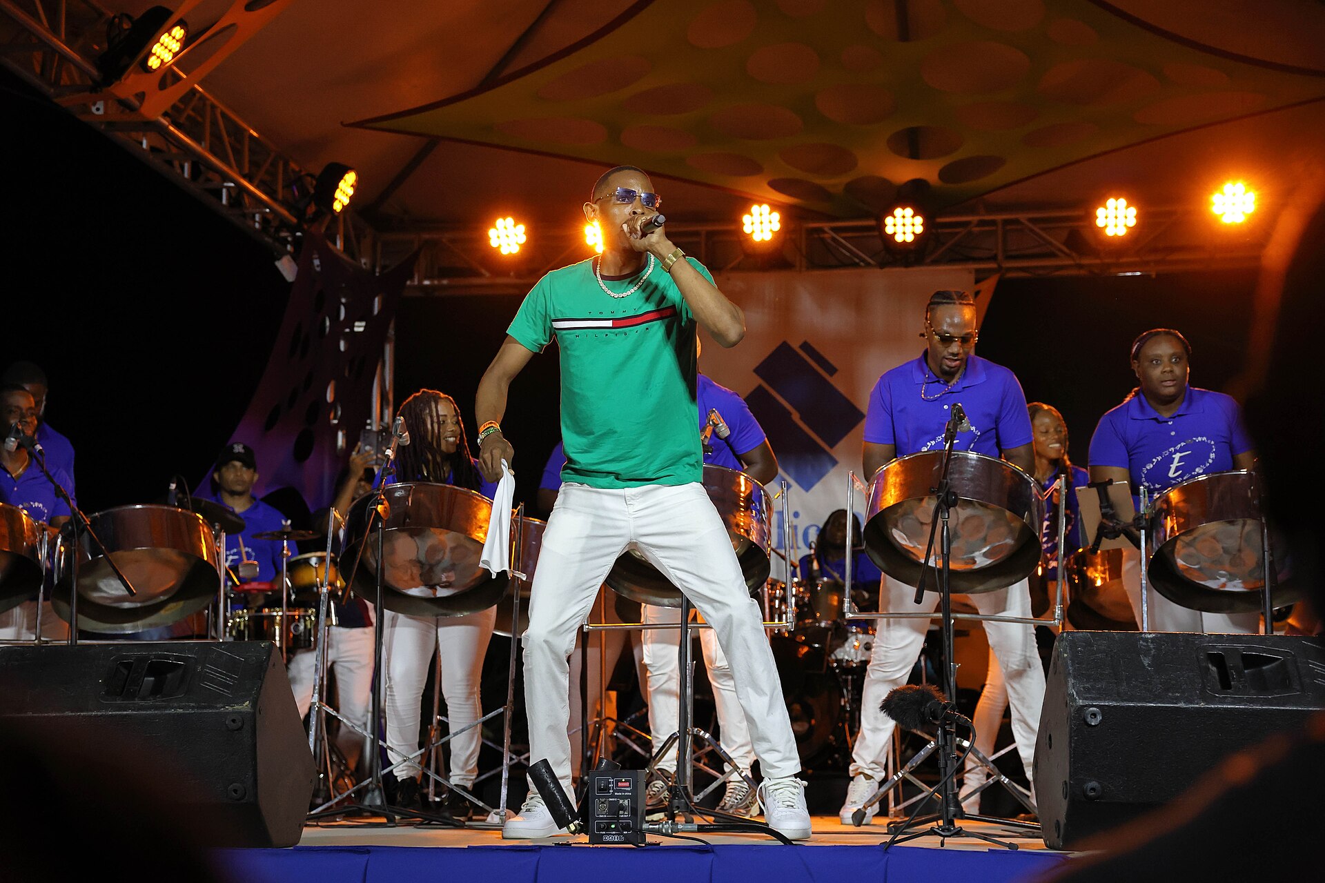 Brucelee Almightee performing at Crop Over in Barbados