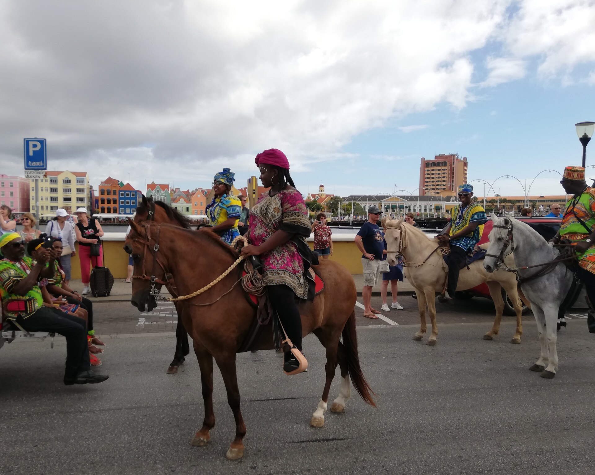 Horse parade during Curaçao Carnival