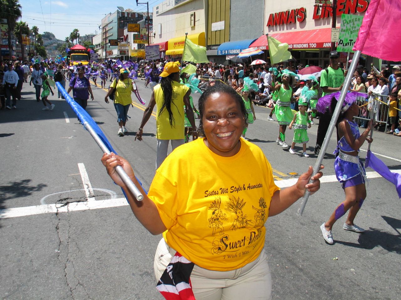 Caribbean carnival masqueraders
