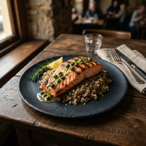 Grilled Atlantic Salmon fillet