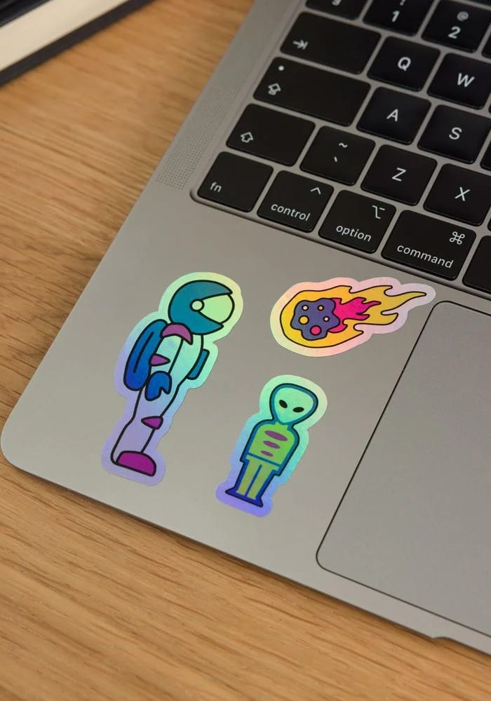 Kiss-Cut Holographic Stickers