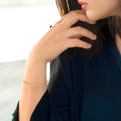 Vue 6 de Maille Jaseron Bracelet Femme