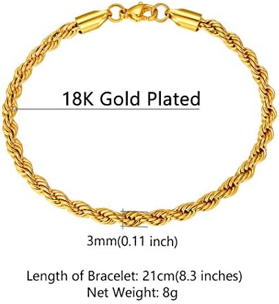 Vue 6 de Gourmette Homme Plaque Or