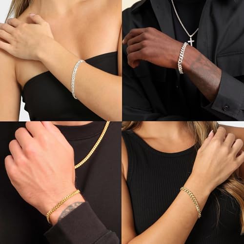 Vue 2 de Bracelet Cubain En Argent