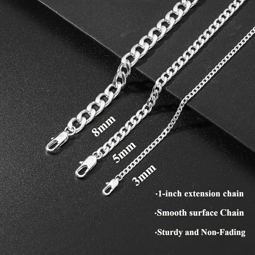 Vue 4 de Bracelet Cubain En Argent