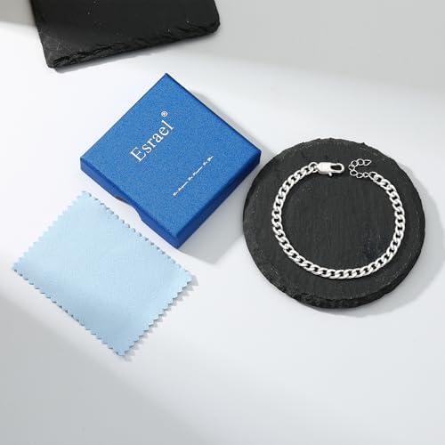 Vue 6 de Bracelet Cubain En Argent