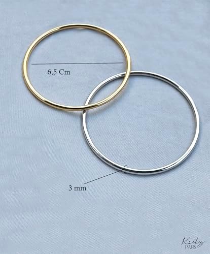 Vue 2 de Bracelet Femme Jonc Rond