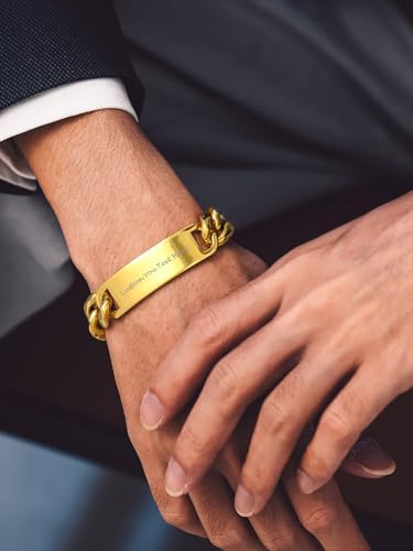 Vue 3 de Bracelet Homme Personnalise En