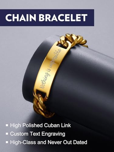 Vue 6 de Bracelet Homme Personnalise En