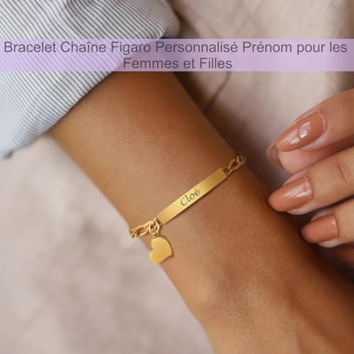 Vue 2 de Bracelet Femme Personnalise Chaine