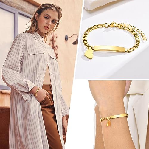 Vue 3 de Bracelet Femme Personnalise Chaine