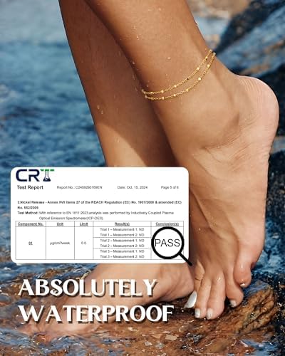 Vue 2 de Bracelets De Cheville Pour