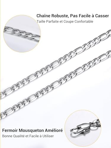Vue 4 de Gourmette Homme Chaine Bracelet