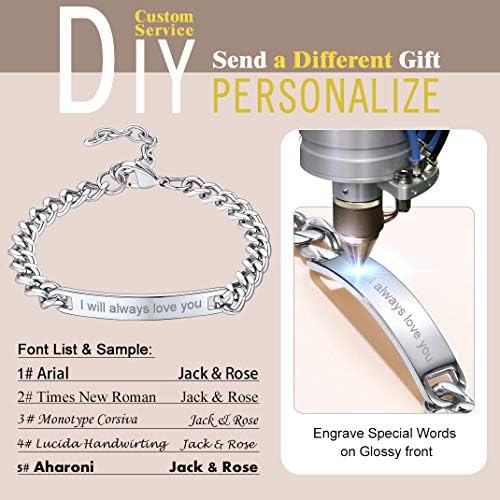 Vue 2 de Bracelet Ouvert En Acier