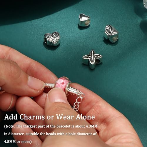 Vue 5 de Bracelet Femme Argent Fermoir