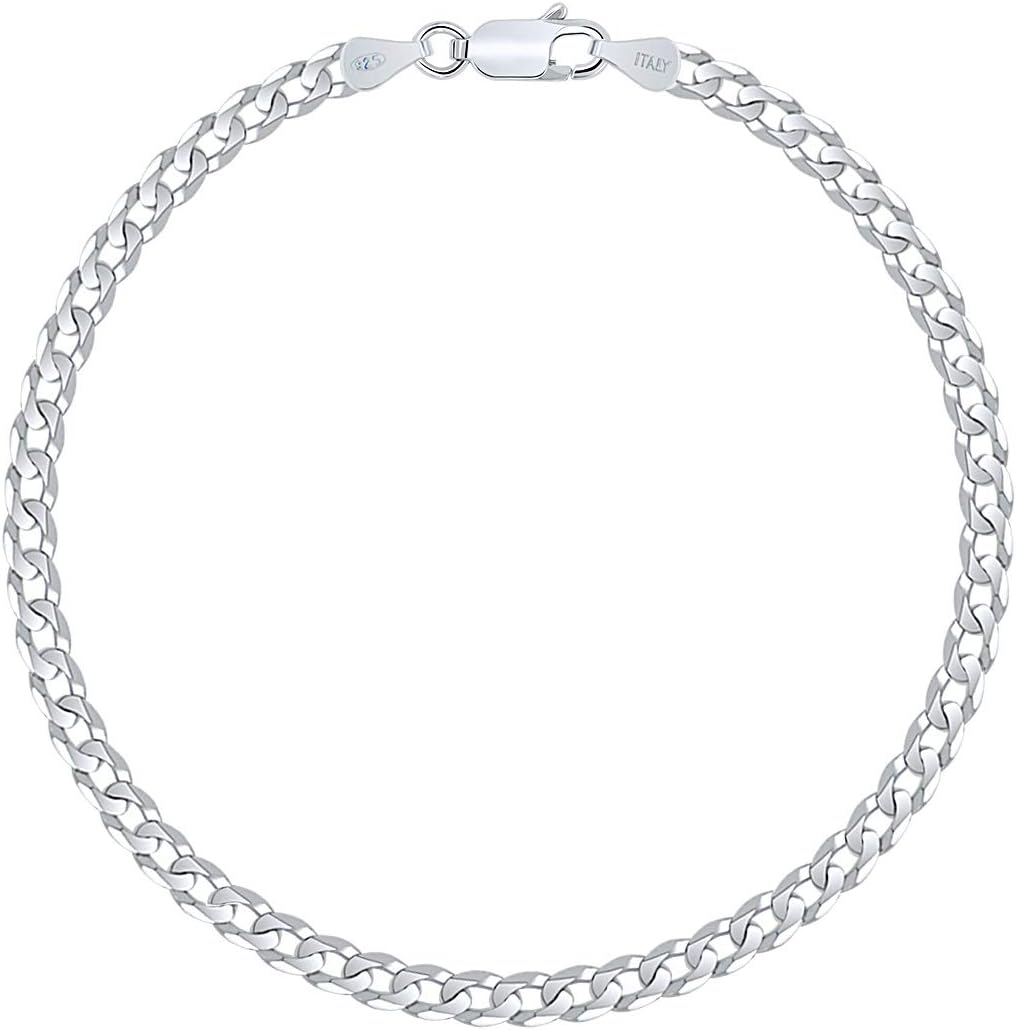 Bracelet Argent Rhodie Maille